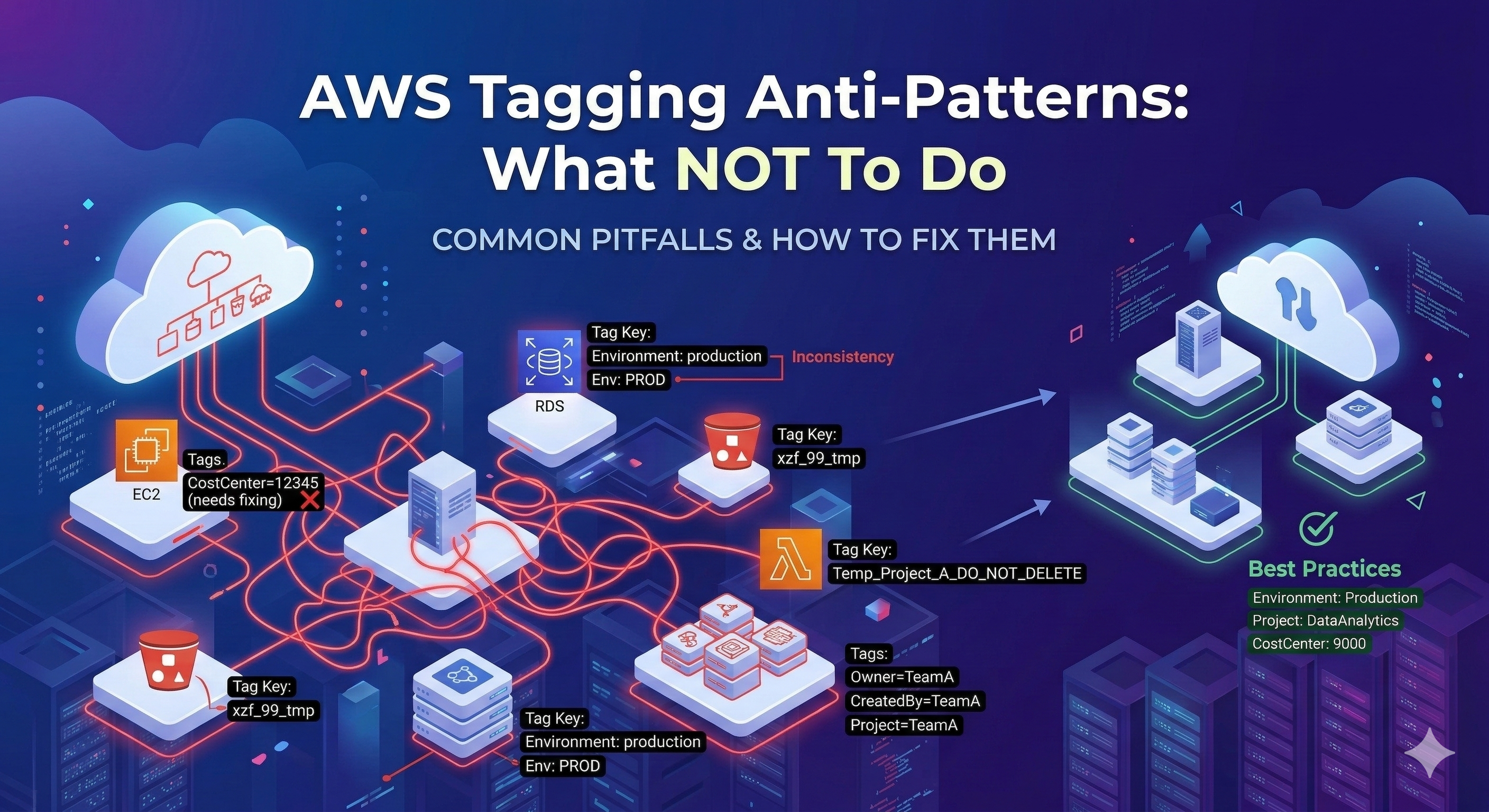 AWS Tagging Anti-Patterns: What NOT To Do - Common Pitfalls & How to Fix Them